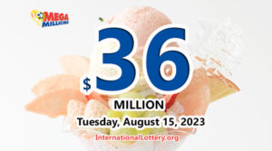2023年8月11日的Mega Millions开奖结果 – 奖池为3600万美元。